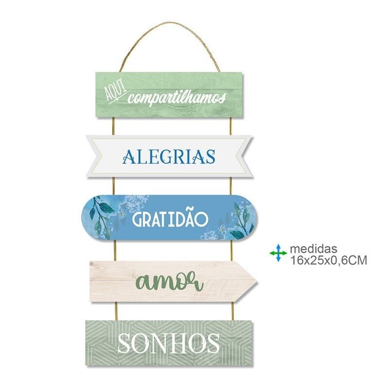 Placa Parede MDF 16x25x0,6cm