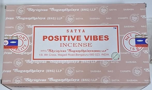 Incenso Positive Vibes (Energias positivas)