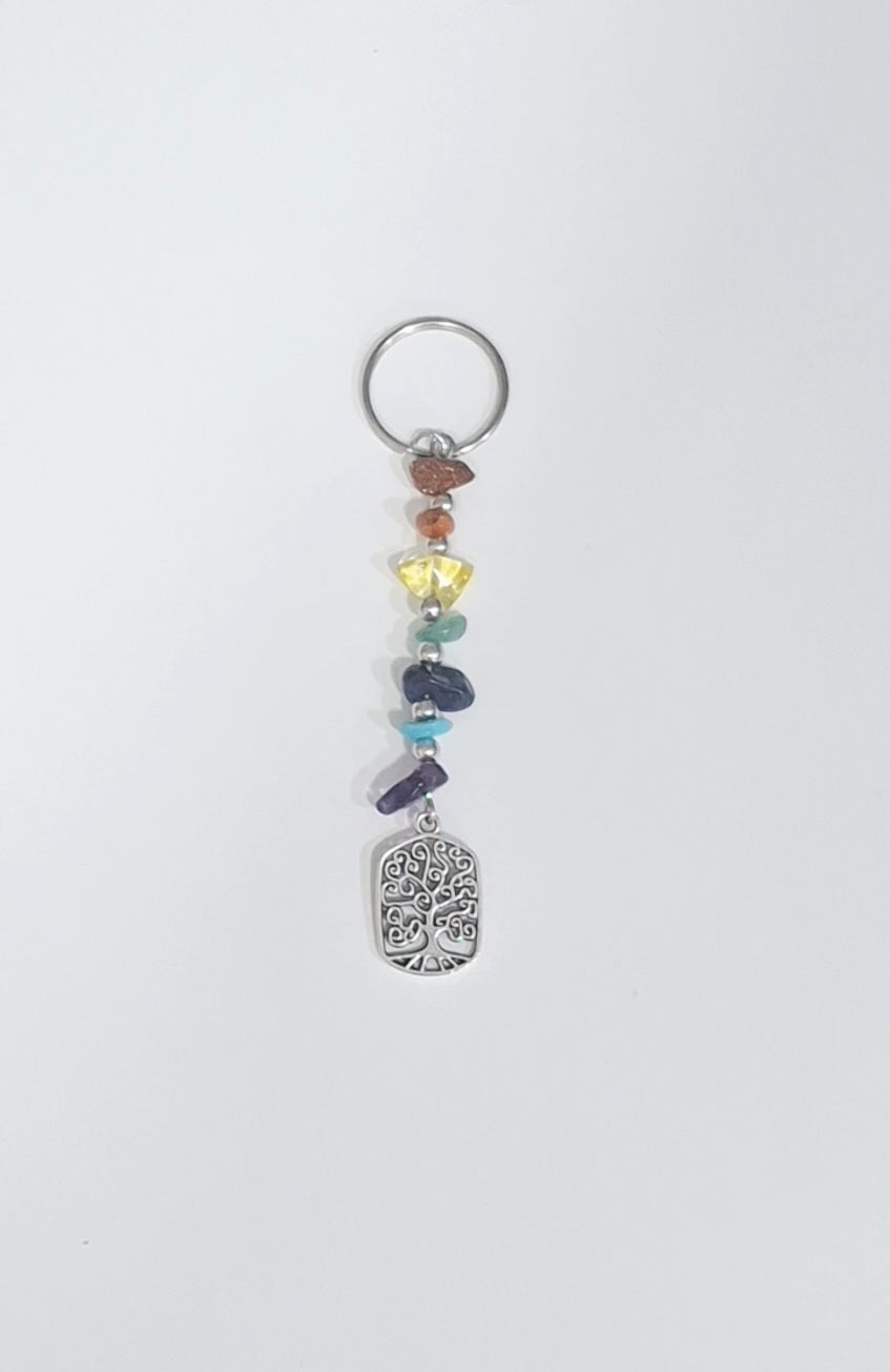 Porta-chaves Chakras com árvore da vida
