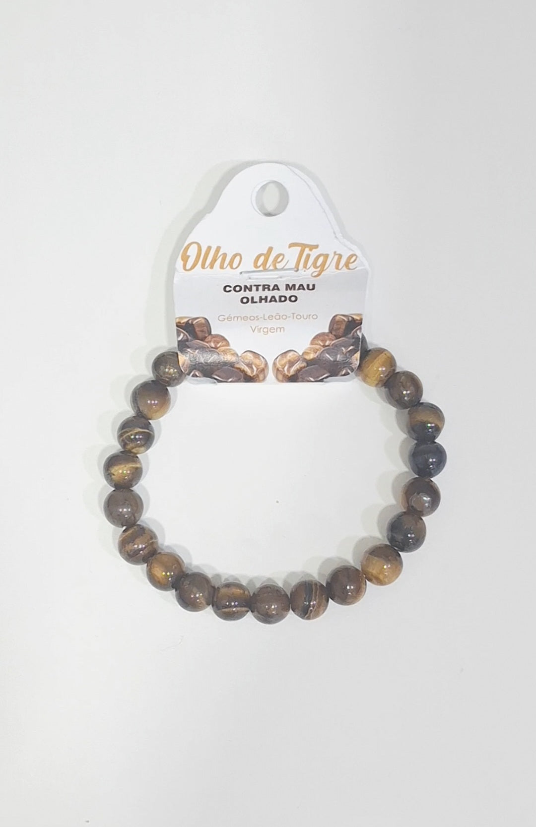 Pulseira com pedra natural Olho de Tigre