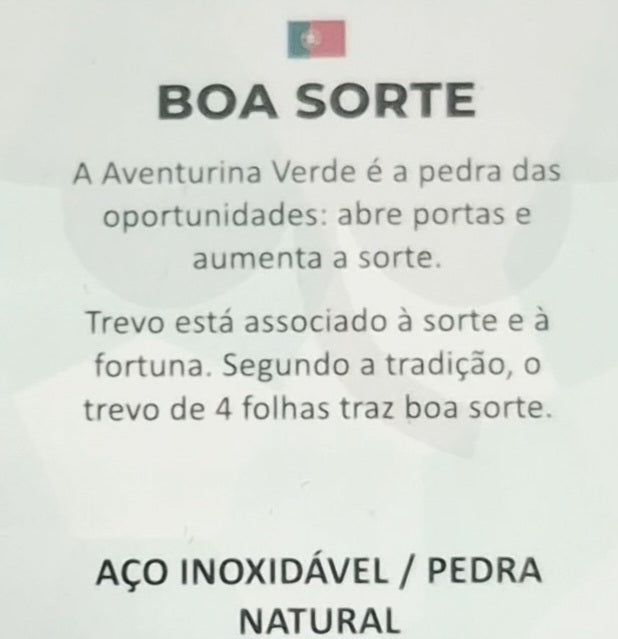 Pulseira com pedra natural Aventurina Verde