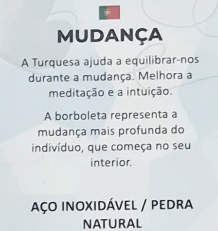 Pulseira com pedra natural Turquesa