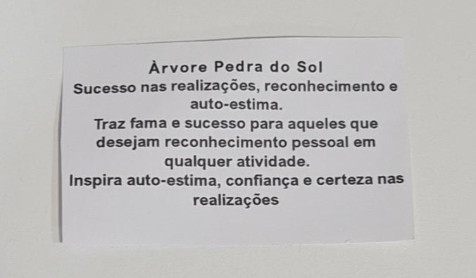 Árvore da felicidade de pedra natural Sol