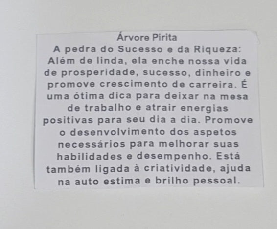 Árvore da felicidade de pedra natural Pirita
