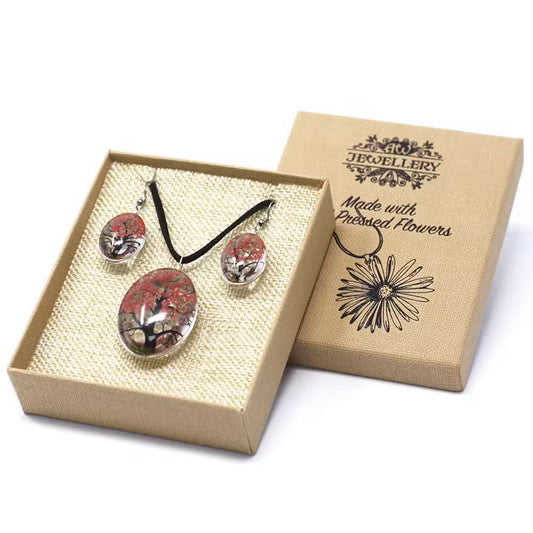 1x Flores Prensadas - Árvore da Vida - Coral