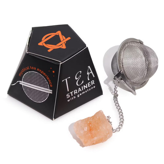 1x Coador  de Chá de Cristal Bruto - Cornalina