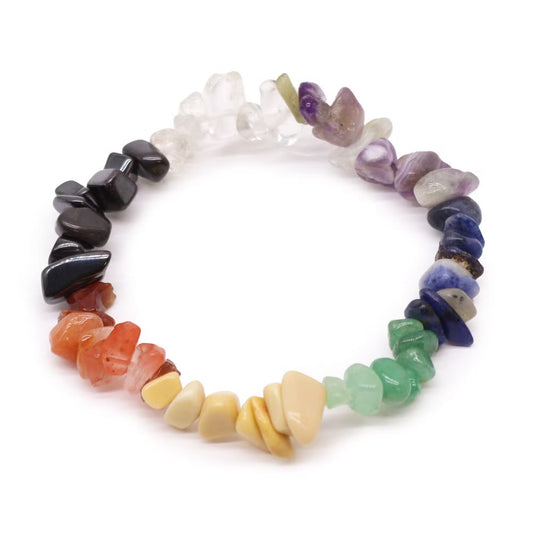 1 Pulseira com Fragmento de Pedra Preciosa - Chakra (Chip)