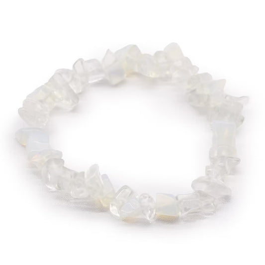 1 pulseira com fragmentos de pedras preciosas - Opalina (Chip)