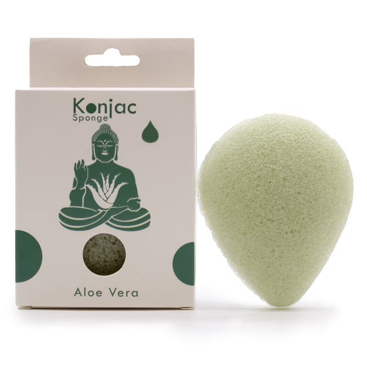 1x Esponja Facial Konjac - Aloe Vera - Cicatrizante