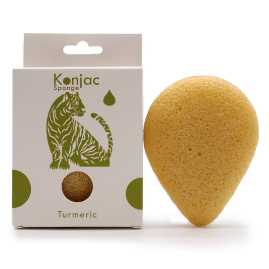 1 Esponja Facial Konjac - Cúrcuma - Antirrugas