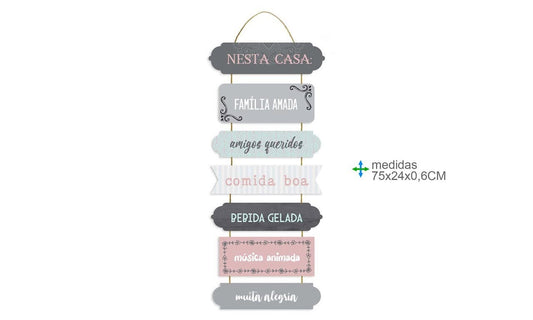 Placa de Parede MDF 72x24x0,6cm