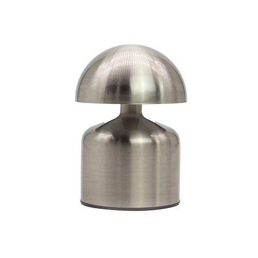 1x Lâmpada de toque - Cúpula de cogumelo prateada - USB (C) - Recarregável (400 watts)