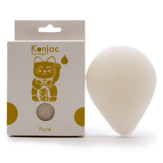 1 Esponja Facial Konjac - Natural - Para Pele Sensível