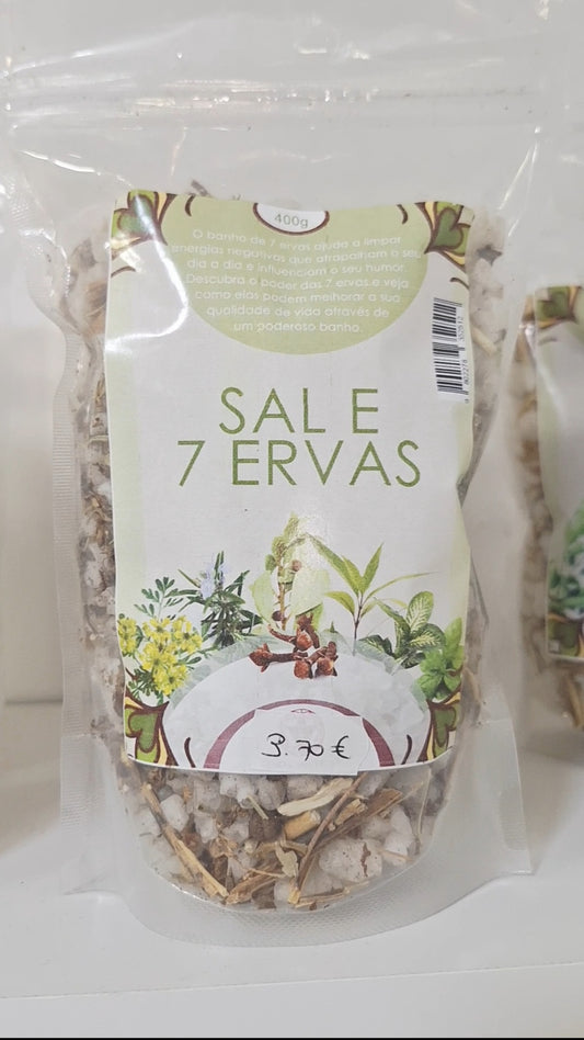 Banho Sal e 7 Ervas