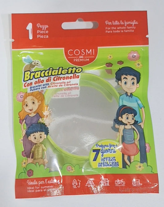 Pulseira com óleo de citronela