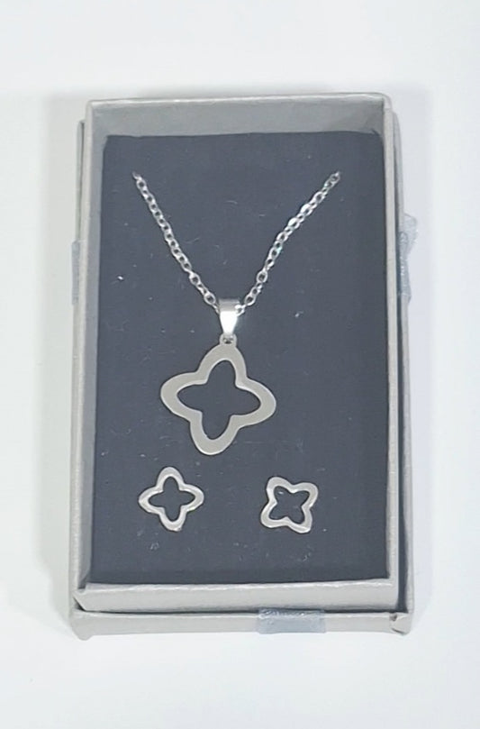 Conjunto brincos + fio