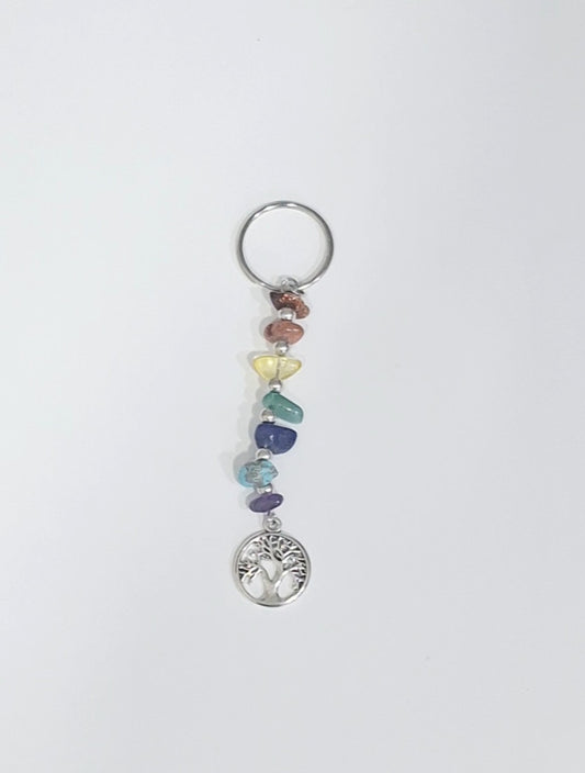 Porta-chaves Chakras com árvore da vida