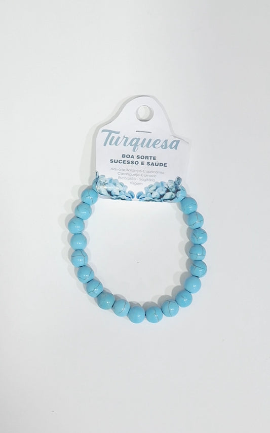 Pulseira com pedra natural Turquesa
