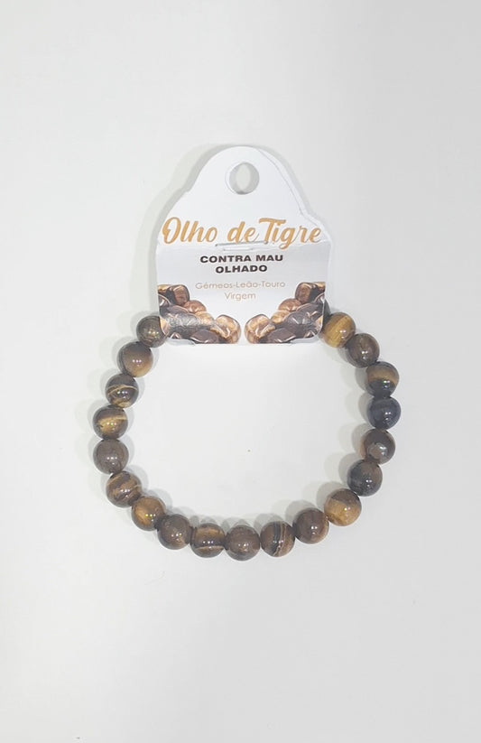 Pulseira com pedra natural Olho de Tigre