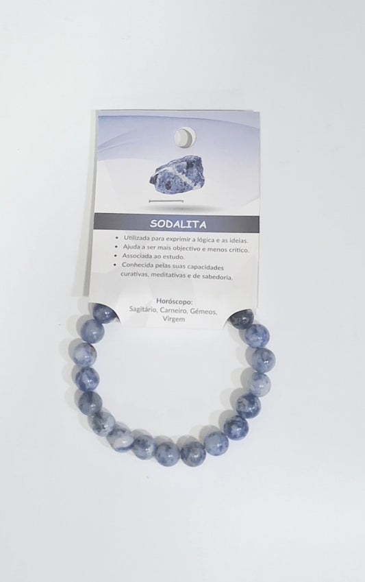 Pulseira com pedra natural Sodalita