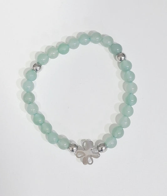 Pulseira com pedra natural Aventurina Verde