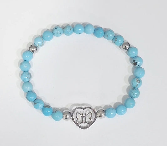 Pulseira com pedra natural Turquesa