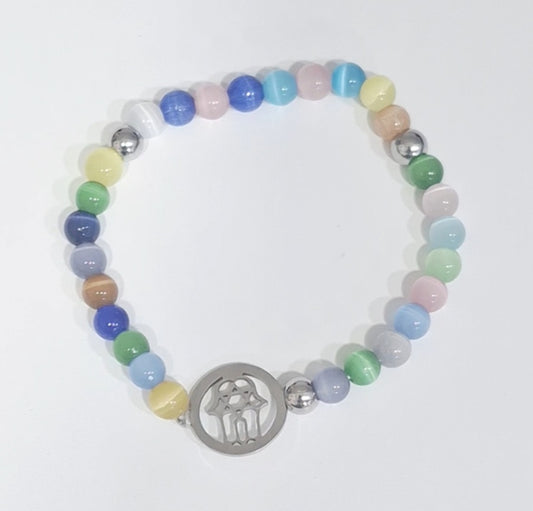 Pulseira com pedra natural Olho de Gato