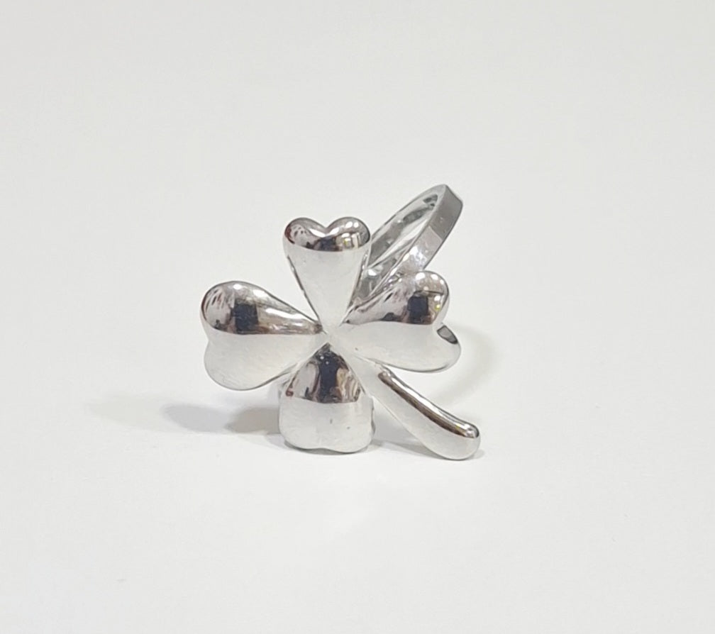 Anel ajustável trevo