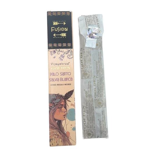 1 x 15g de Palo Santo Dourado e Sálvia Branca
