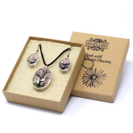 1x Flores Prensadas - Árvore da Vida - Rosa