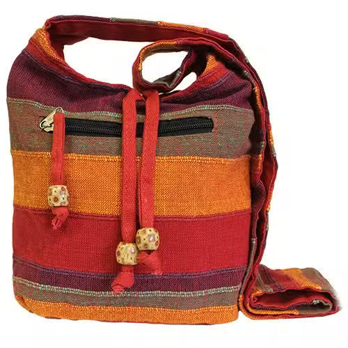 1x Bolsa Transversal Nepal - Vermelho Pôr do Sol