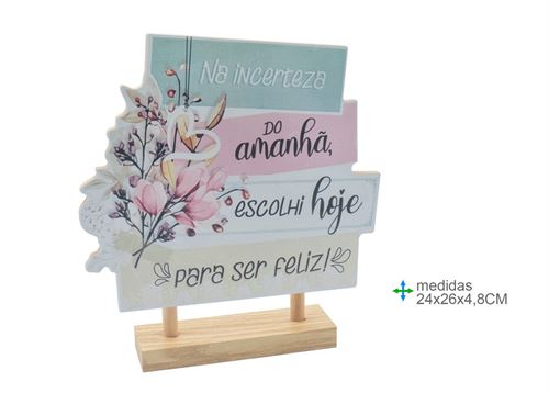 PLACA MESA MDF 24X4,8X26CM