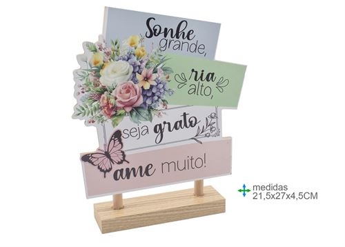PLACA MESA MDF 21,5X4,5X27CM